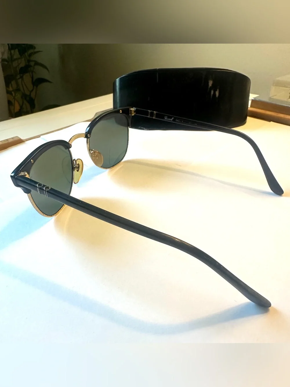 Persol Cellor Sunglasses PO3105S Black with Grey Lens - with Branded case